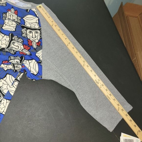 New Uncle Sam Patriotic America USA Top 3XL - Picture 8 of 9